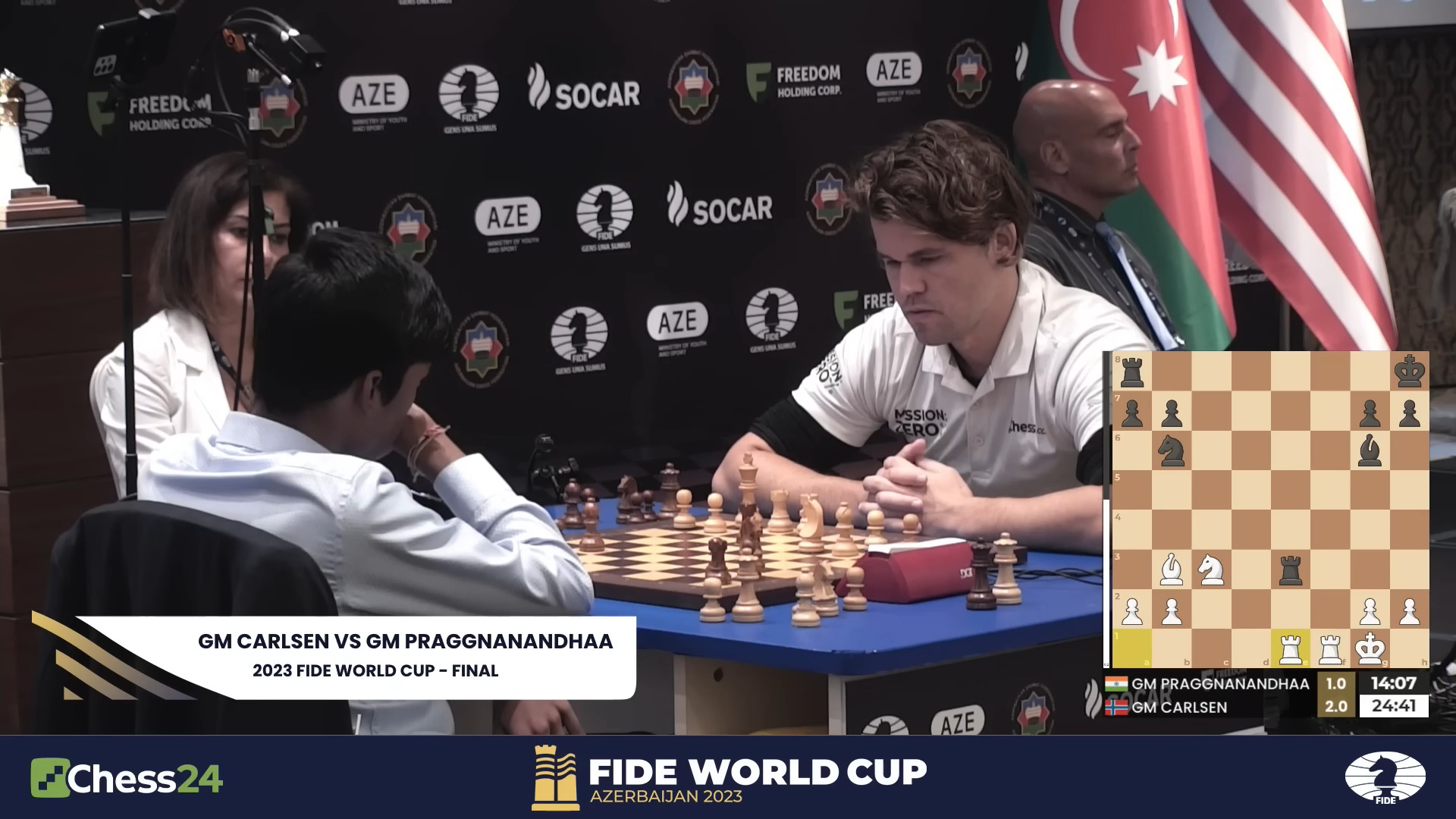 Magnus Carlsen Triumphs in 2023 Chess World Cup with Victory Over R Praggnanandhaa