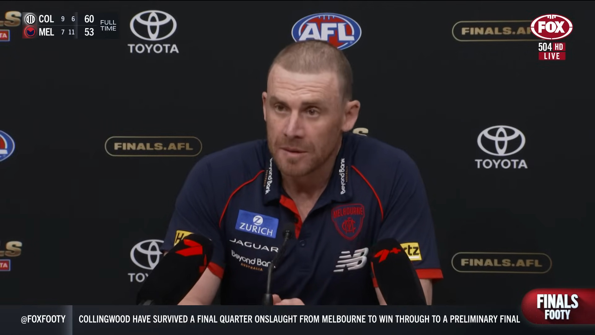 "Navigating Emotions: Simon Goodwin Reflects on Melbourne Demons' Semi-Final Defeat"