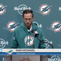 "Mike McDaniel Brings the Laughs: Dolphins HC's Media Show in Germany"